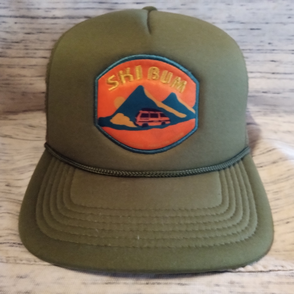 Men's adjustable trucker hat.